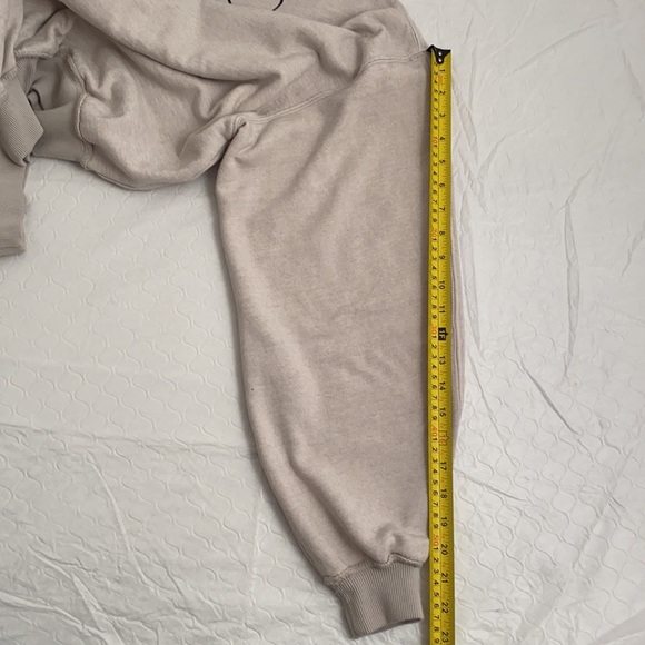 Free People Feel The Love gray multicolor tie dye collar boho pullover - Picture 9 of 10